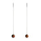 Red Picasso Jasper | .925 Sterling Silver | Gemstone Chain Drop Threader Earrings